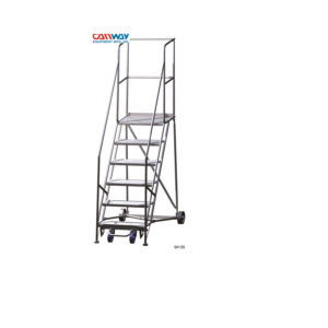 Stainless steel or Aluminum rolling step ladders