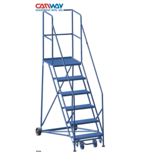 Safety angle mobile ladder stands