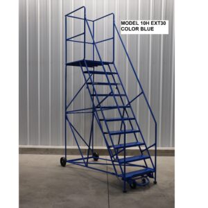 SAFETY ANGLE MOBILE LADDER STAND EXT
