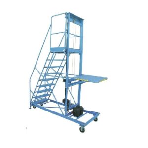 Shelf Lift Mobile Ladder Stand