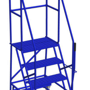 9 Step 60° Lever Lift Mobile Ladder Stand