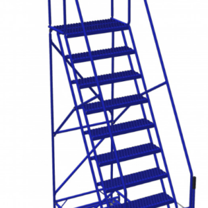 12 Step 60° Lever Lift Mobile Ladder Stand